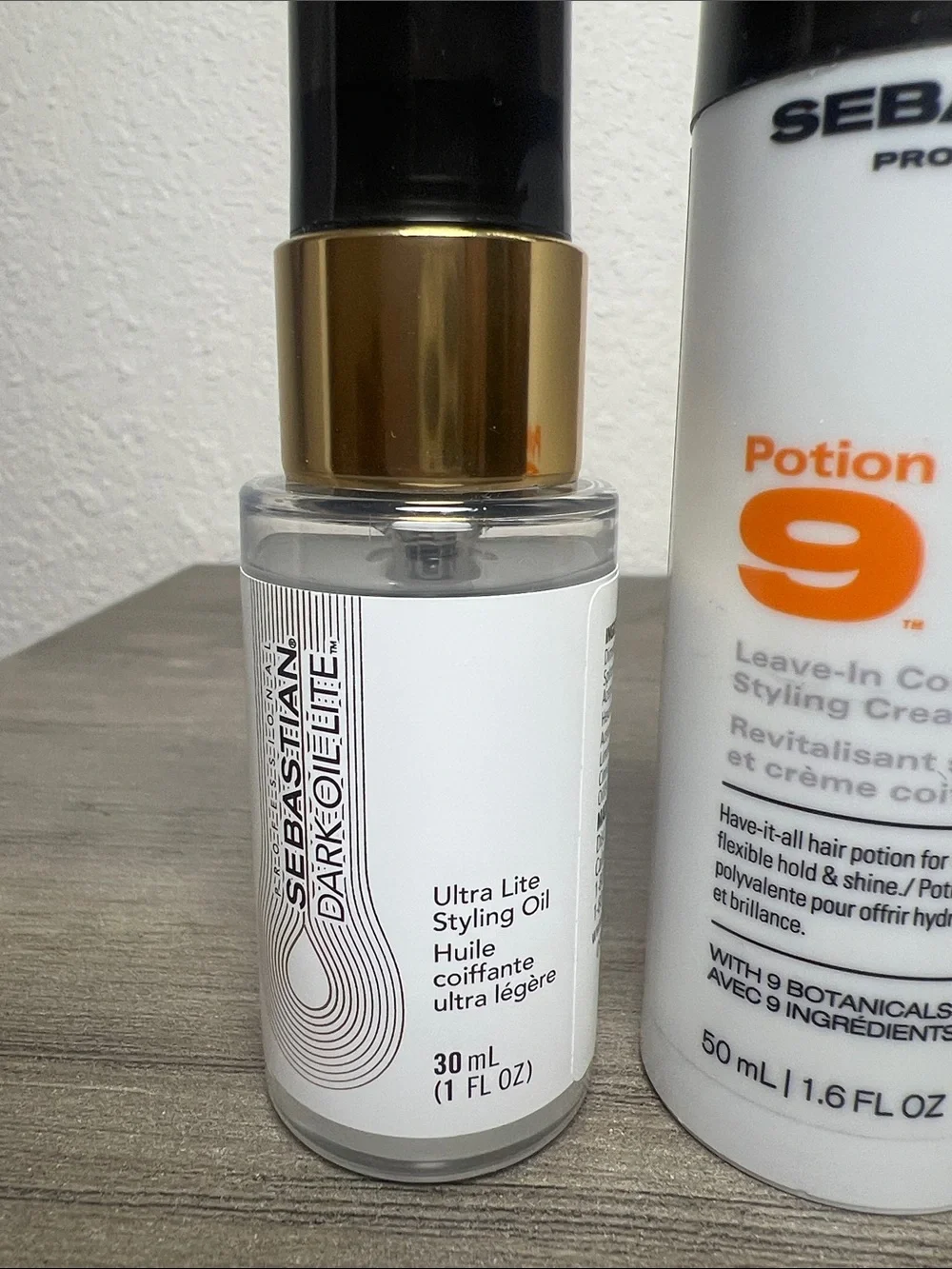 Sebastian Dark Oil & Potion 9 Leave in & Styling cream Bundle